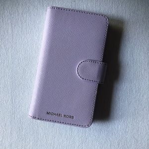 iPhone X purple Michael Kors wallet/phone case
